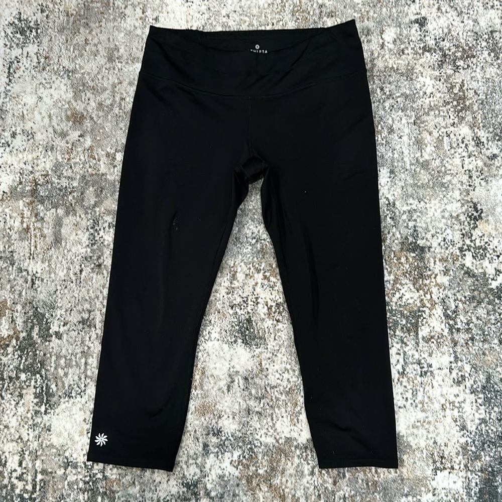 Athleta Black Cropped Leggings